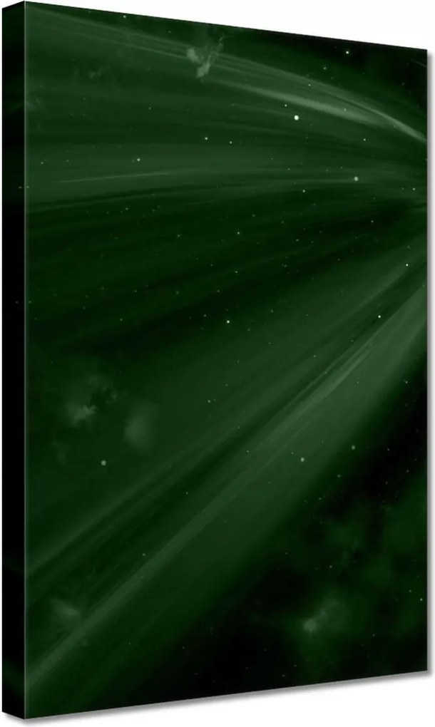 Vászonkép 20x30 Palackzöld Kozmosz