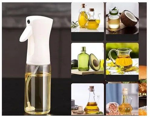 Olaj- és ecetporlasztó, 200 ml, fehér