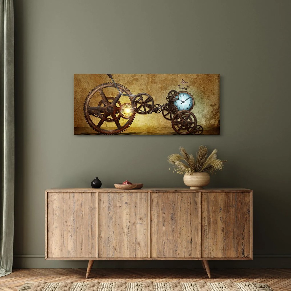 Kép a történelmi óramozgásokról (120x50 cm)