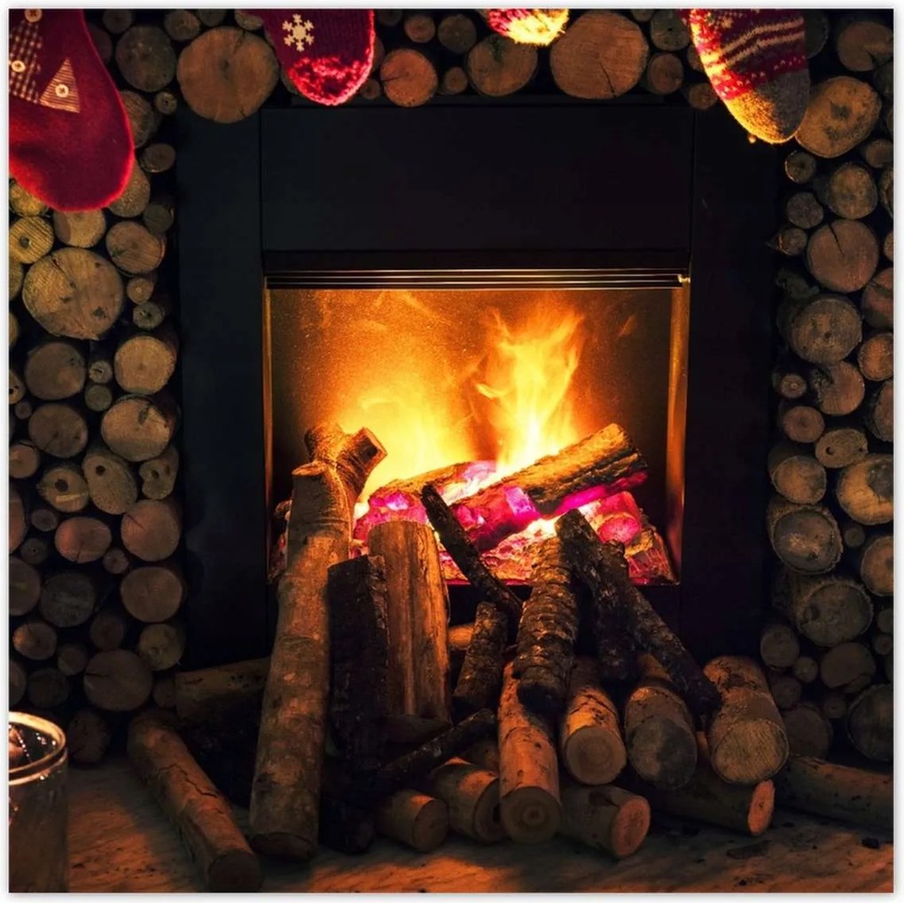 Poszterek 100x100 Kandalló