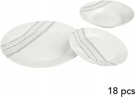 Lines étkészlet 18 részes, fehér