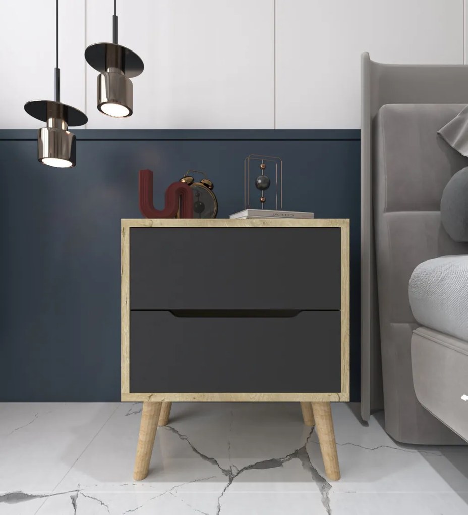 Flora - Sapphire Oak, Anthracite