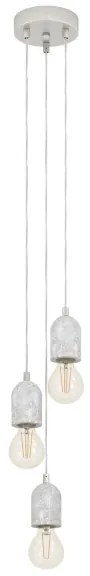 Eglo 95523 - Csillár SILVARES 3xE27/60W/230V
