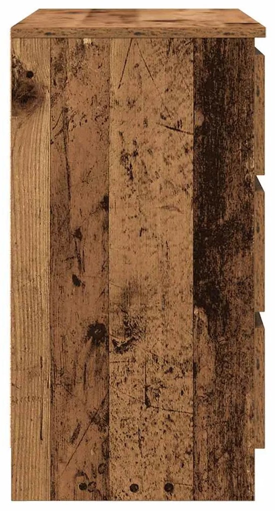antik fa szerelt fa tálalószekrény fiókos 71x35x65 cm