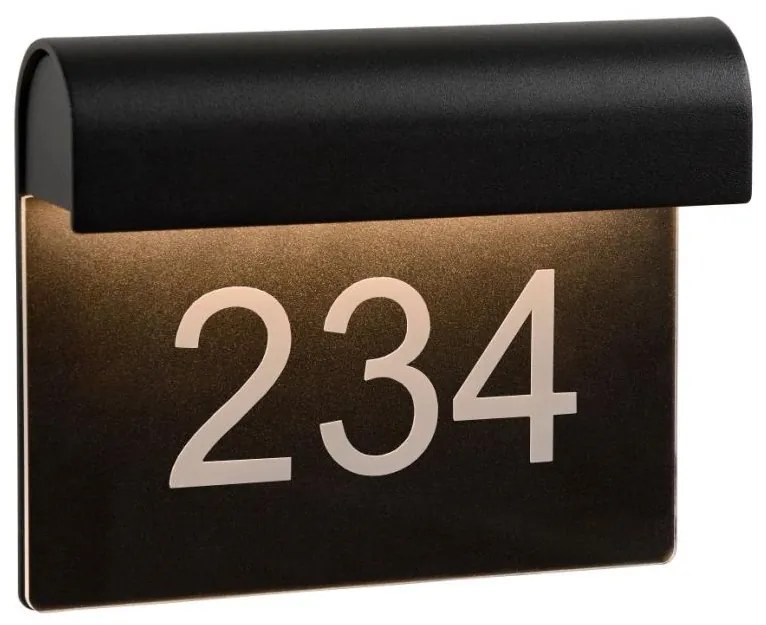 Lucide 27881/06/30 - LED házszám THESI LED/6W/230V IP54