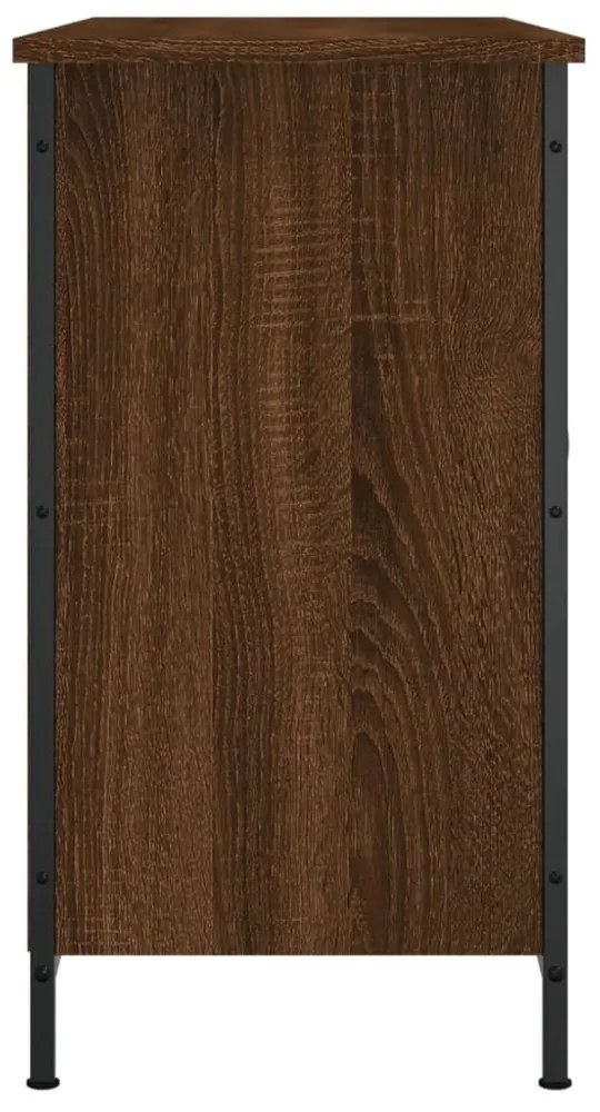 barna tölgyszínű szerelt fa TV-szekrény 100x35x65 cm