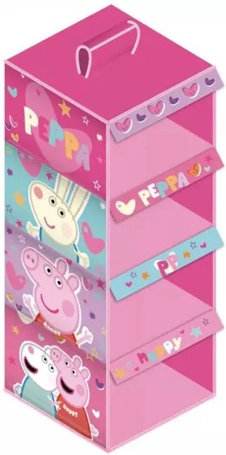 Peppa malac függő szekrényrendező 4 részes