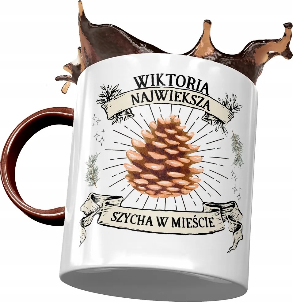 Bordó Bögre Viktória Barátnőknek Ajándék Nyomtatott Fotóval