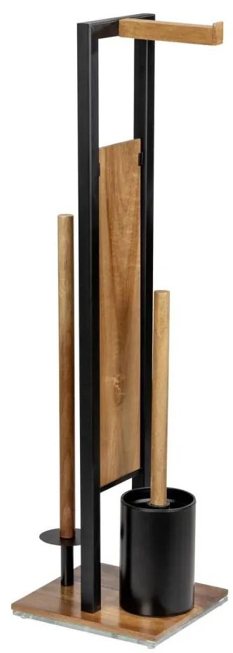 WENKO 25784100 - RIVALTA WC szett 18x70 cm barna/fekete