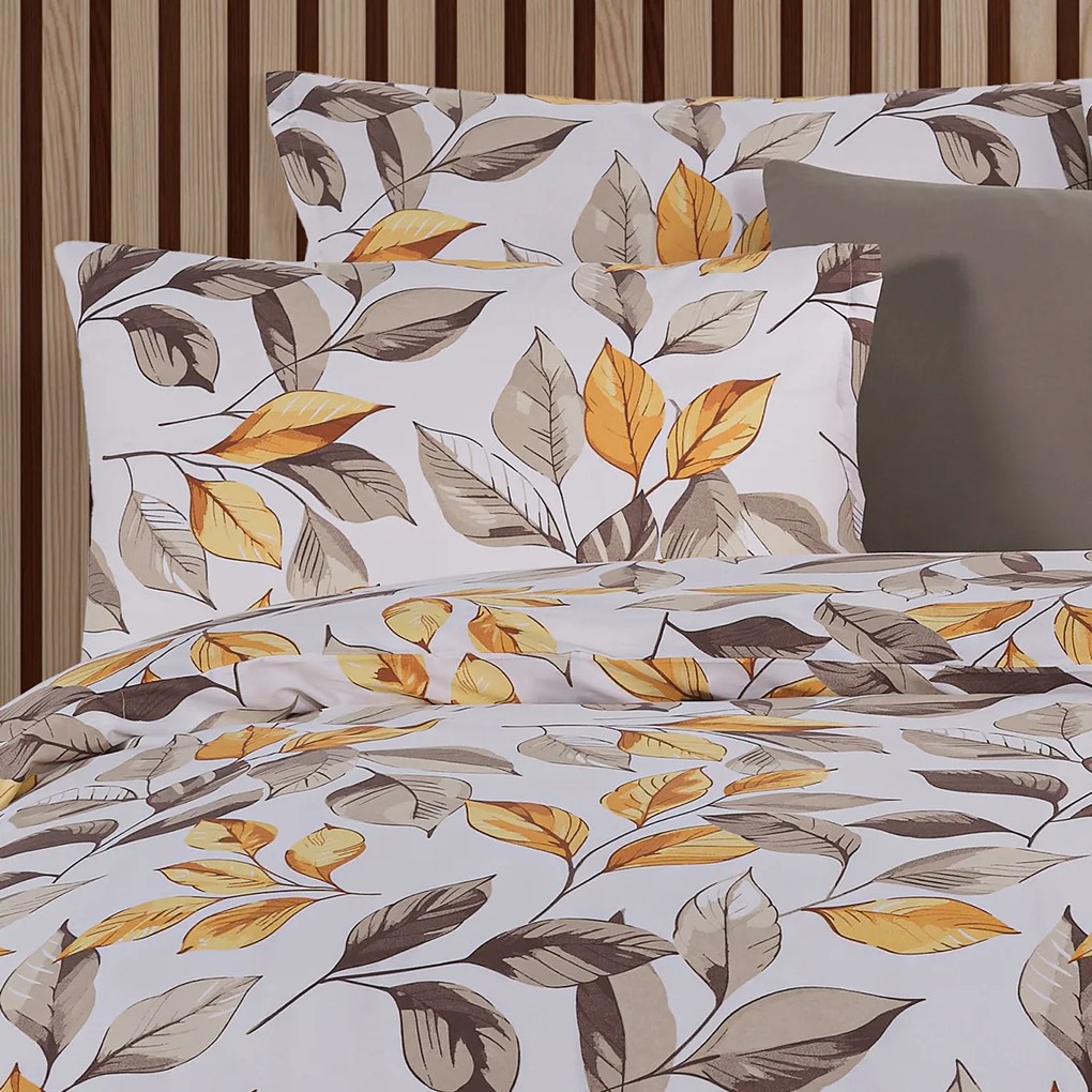 4Home Autumn Leaves pamut ágyneműhuzat, 140 x 200 cm, 70 x 90 cm