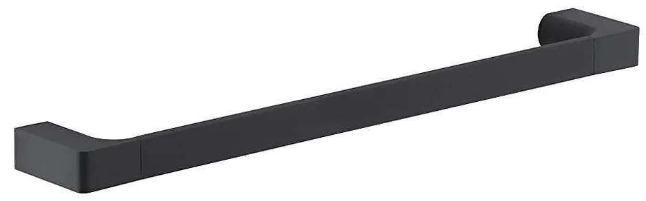 Gedy - Fali törölközőtartó PIRENEI 6,6x45 cm matt fekete