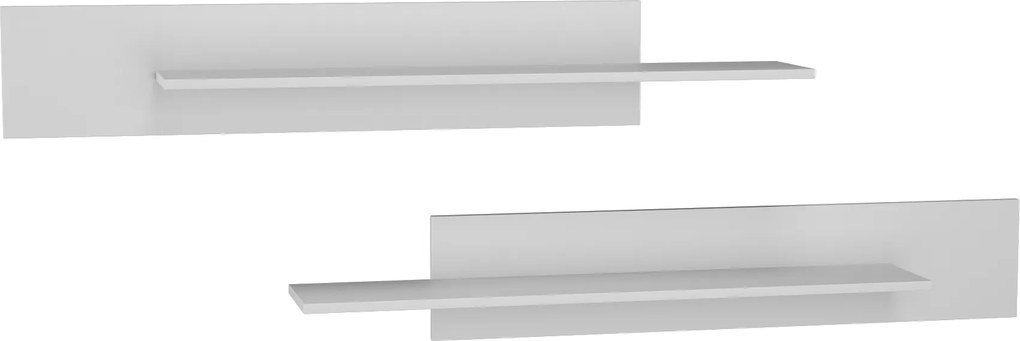 2 db-os polc szett 100 cm Point fehér – elegáns akasztós polcok
