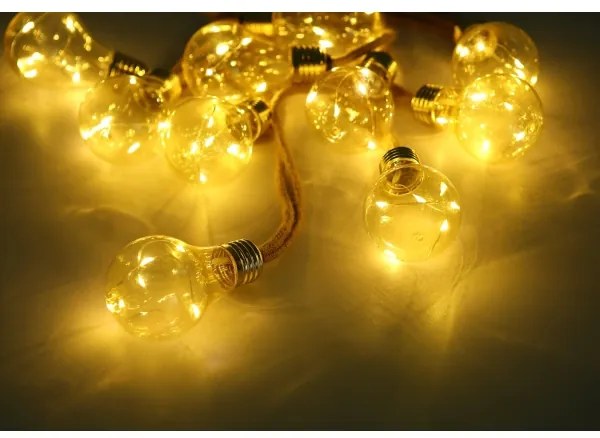 Globo 33694-10 - LED Napelemes dekoratív lánc 50xLED/0,06W/3,2V IP44