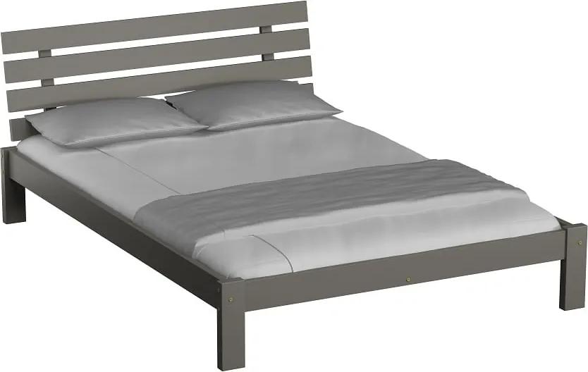 Magnat KLARA magasított ágy 140x200 cm, szürke Ágyrács: Ágyrács nélkül, Matrac: matrac nélkül