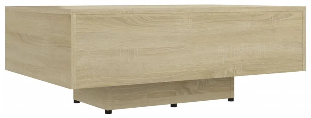 Sonoma tölgy színű szerelt fa dohányzóasztal 80 x 55 x 31 cm