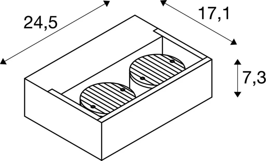 SLV 1006314 ESKINA Modern Kültéri Mennyezeti Lámpa LED IP65