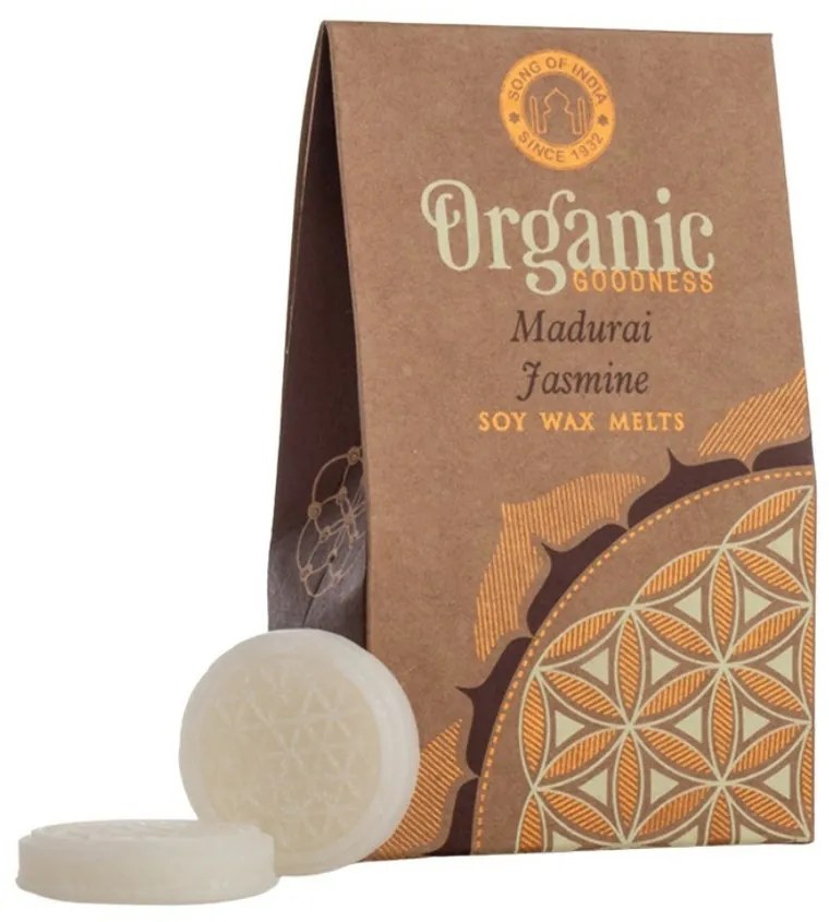 Organikus olvadó viasz Flower of Life érmékben, Madurai Jasmine