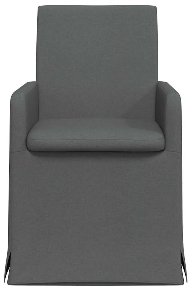 Étkező Székek 2 pcs Sötétszürke 57 x 67 x 95 cm szövet