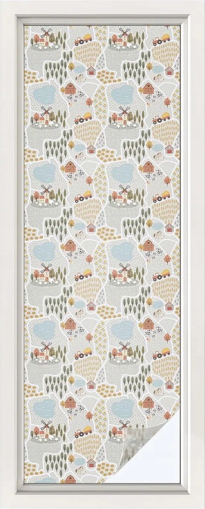 Öntapadós Ablakfólia Adatvédelem Idilli falu 50x146