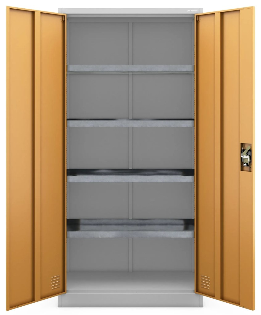 MARIA VEGYSZERSZEKRÉNY, 900 x 1850 x 400 mm, szürkéssárga