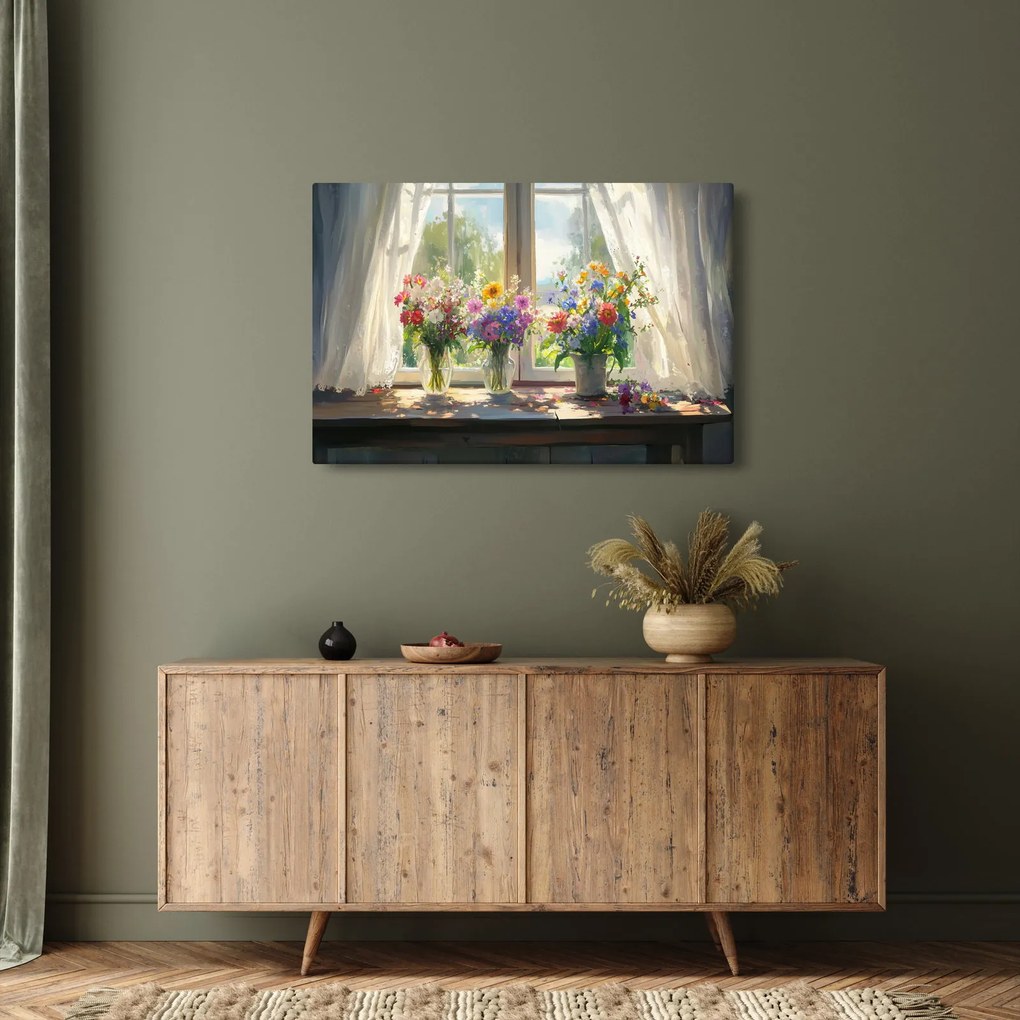 Kép - Csokor az ablaknál (90x60 cm)