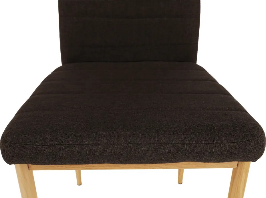 Szék, sötétbarna szövet/bükk, COLETA NOVA