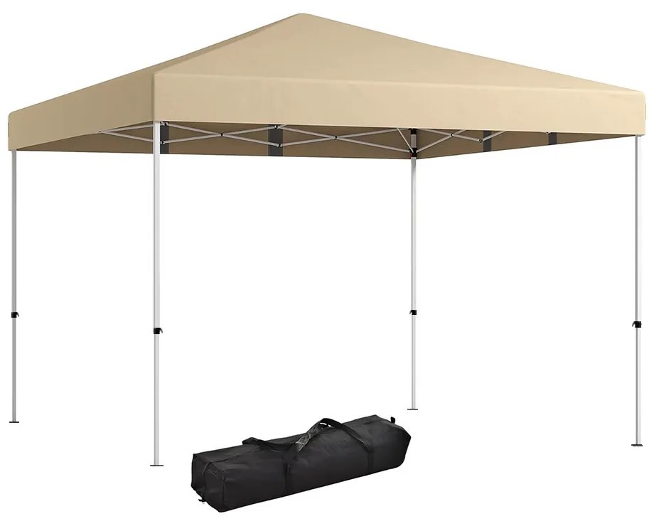 Pavilon hátfallal, zsebekkel 3x3x2,8 m, bézs