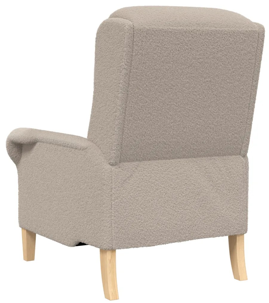 Ergonomikus Karosszék Világosszürke Poliészter, Fa Standard