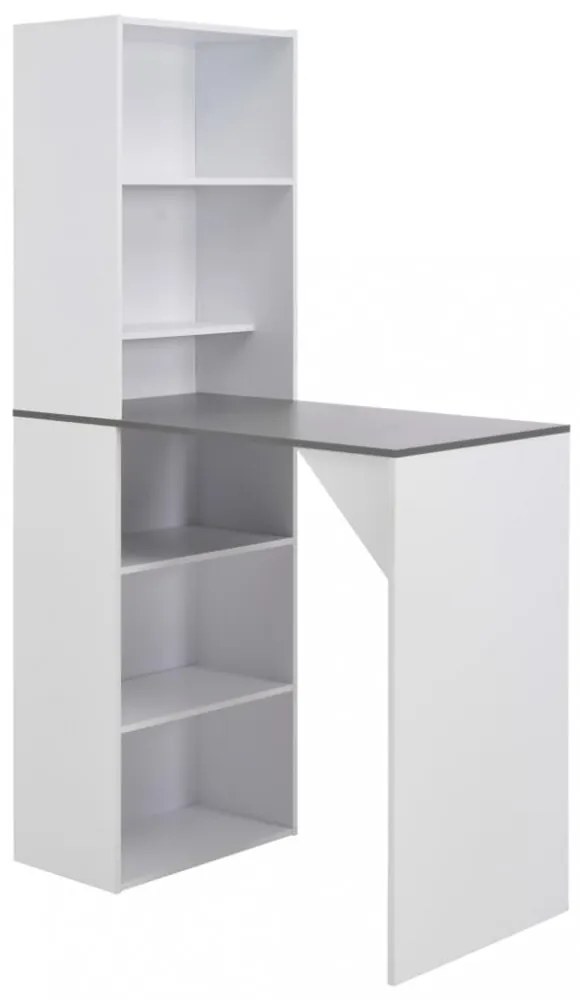 fehér bárasztal szekrénnyel 115 x 59 x 200 cm
