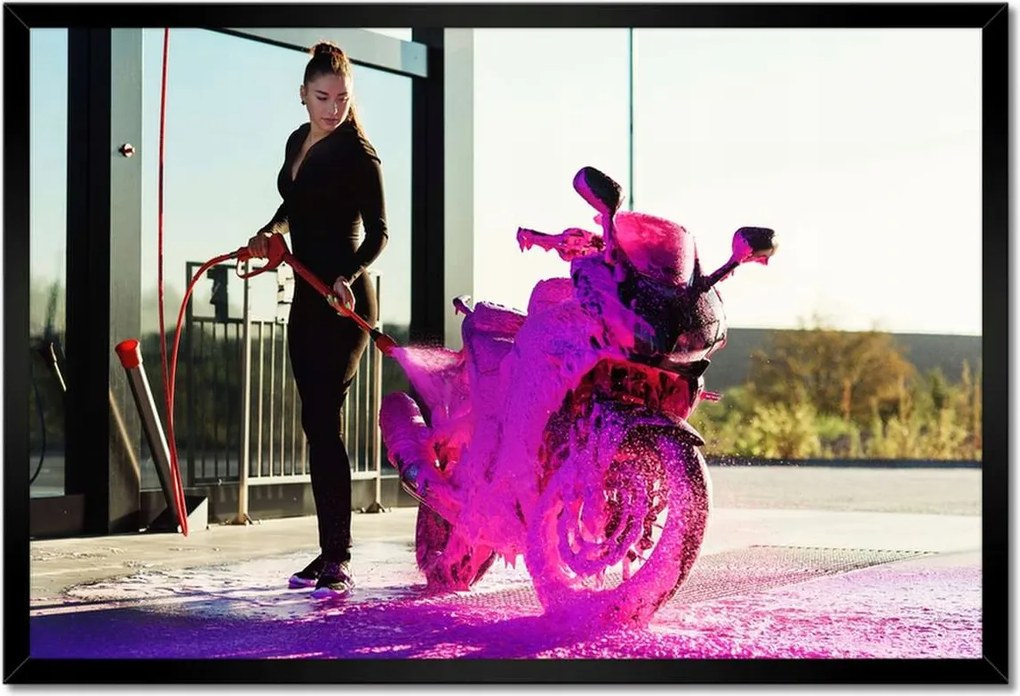 Poszterek keretben 60x40 Színes élet Mosás