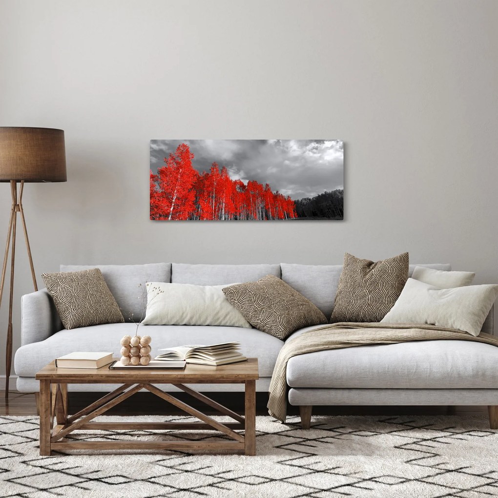 Kép - fák őszi színben (120x50 cm)