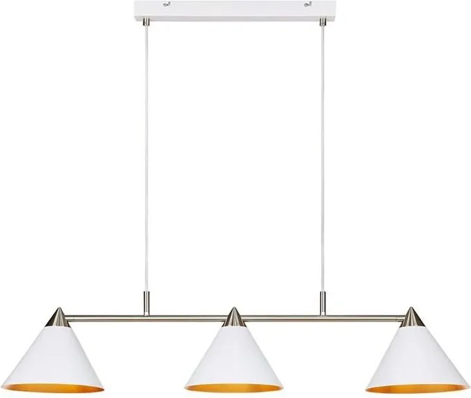 MARKSLÖJD 108075 KLINT Többágú Függesztett Lámpa Fehér, Ezüst E14 IP20