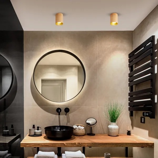 Brilagi - LED RGBW dimmelhető mennyezeti spotlámpa TRINE 1xGU10/30W/230V tölgy dekor