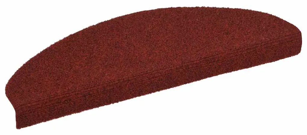 20 db öntapadós lépcsőszőnyeg 65 x 21 x 4 cm bordói piros félkör alakú nagy