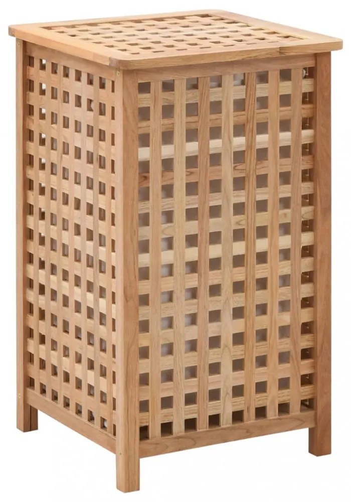 tömör diófa szennyeskosár 39 x 39 x 65 cm