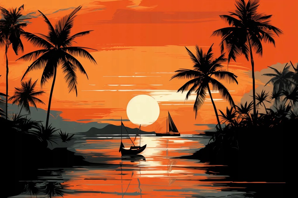 Poszter 30x20cm Trópusi nyugalom