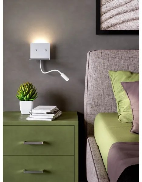 Redo 01-3210 - LED fali lámpa MOKA LED/6W + LED/3W/230V CRI90 fehér