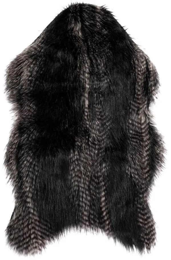 Fox fekete műszőrme, 50 x 80 cm - Tiseco Home Studio