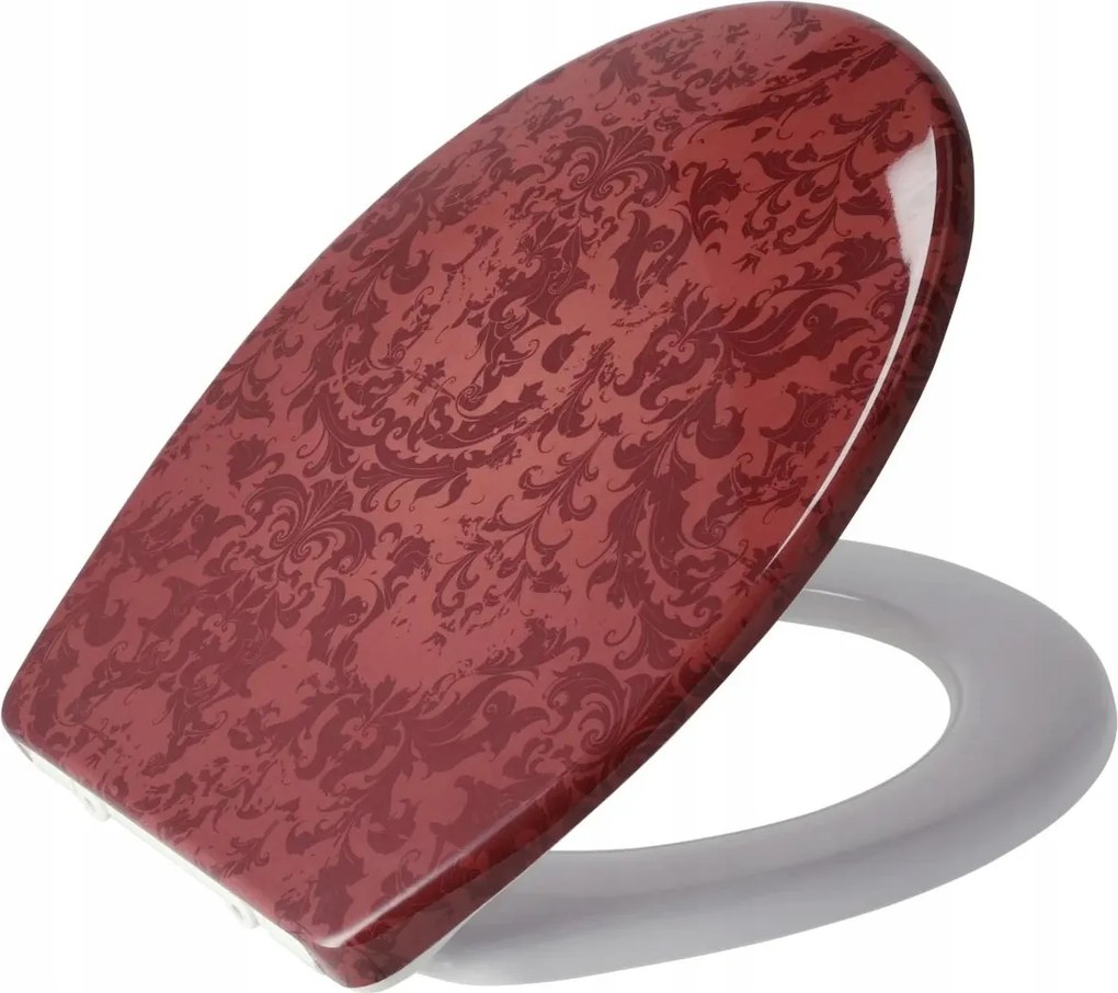 WC-ülőke szabadon ereszkedő Livarno Duroplast Piros 37x44.6cm 51/R-3