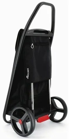 Rolser Com Tweed 8 Black Tube kerekesbevásárlótáska, fekete