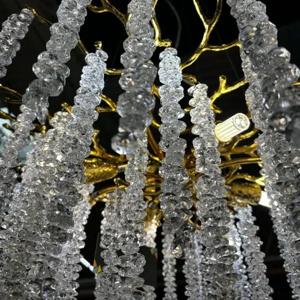 Zuma Line MD3720-1-EGN - Csillár zsinóron DIJON 8xG9/3,5W/230V arany