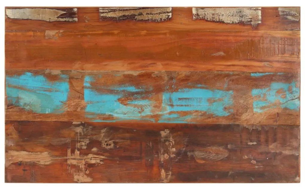 négyszögű tömör újrahasznosított fa asztallap 60x100cm 15-16mm