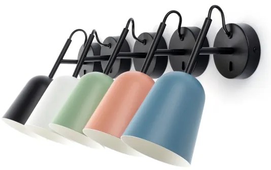 FARO 28258 - Fali lámpa STUDIO 1xE14/8W/230V fehér/fekete