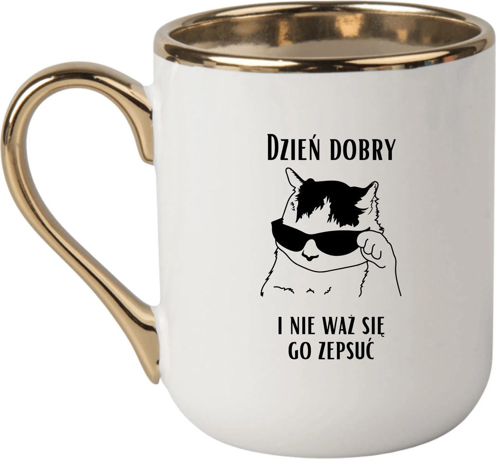 Bögre Elegáns Fehér Arany Rant Vicces Ajándék Jó Reggelt