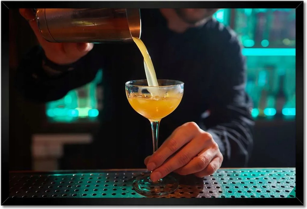 Poszterek keretben 60x40 Alkoholos ital jéggel