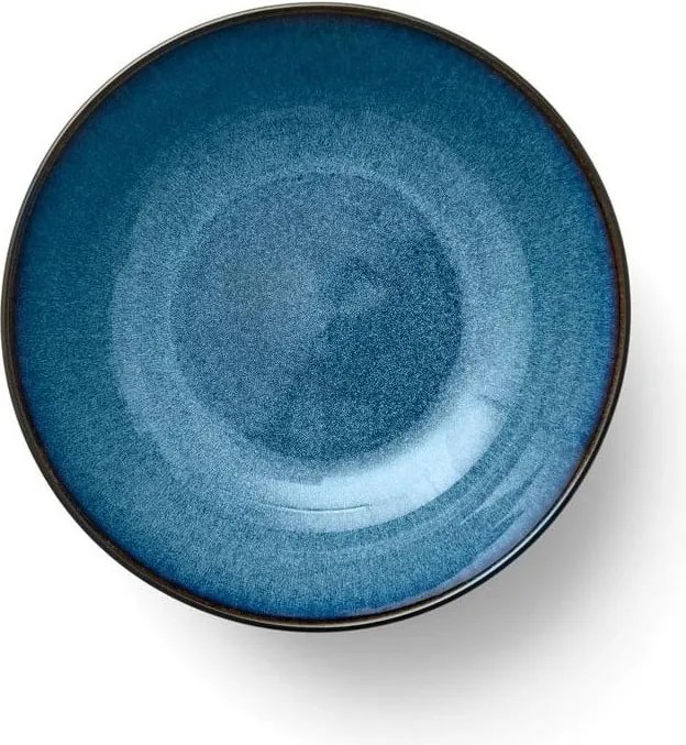 Fekete-kék kőedény szervírozó tálka 1,8 l Gastro Dark Blue/Black – Bitz