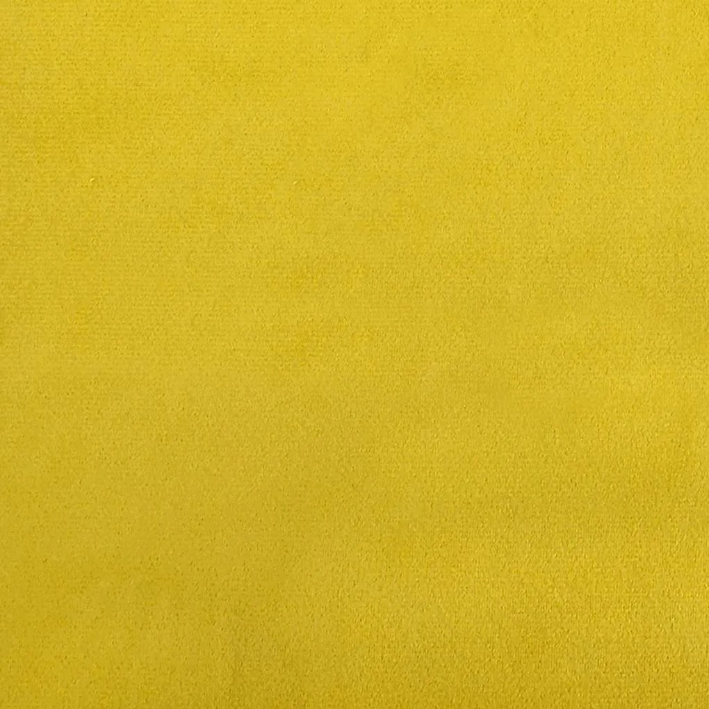 sárga bársony pihenőfotel 64 x 74 x 84 cm