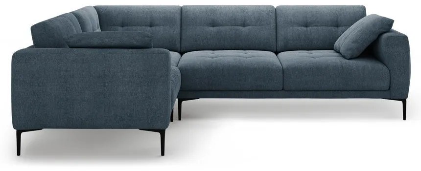 Sötétkék sarokkanapé (bal oldali-L alakú) Bemy – Micadoni