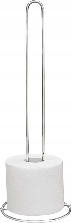 Wc Papír Tartó Állvány 4 Tekercs Ezüst Fém Szabadon Álló Tartós