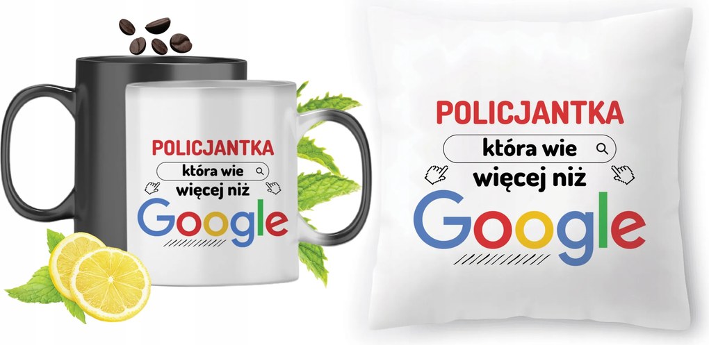 Rendőrnőnek Varázsbögre Nyomott mintás párna szett